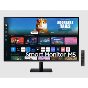 Resim Samsung M5 LS32DM500EUXUF 32" FHD 60Hz 4Ms VA Smart Monitör 