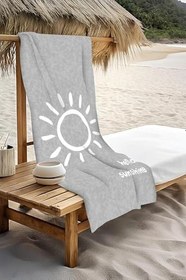 Resim Dijital Baskı Plaj Deniz Havlusu Hello Sunshine Desenli Peştamal HVL0002 