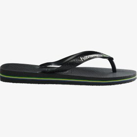 Resim Havaianas Brasil Logo Unisex Siyah Terlik 