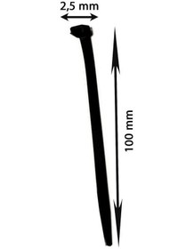 Resim Rutter Rt-3101 2,5x100 Kablo Bağı Siyah 100 Adet - Klips - Çırt Kelepçe - Kablo Düzenliyici 