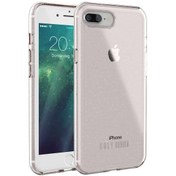 Resim Apple iPhone 8 Plus Simli Şeffaf UR Vogue Kapak 