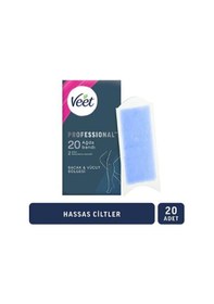 Resim Veet Professyonel Bacak ve Vücut için Ağda Bandı Hassas 20'li 