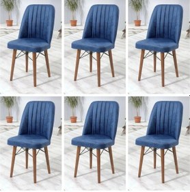 Resim Yonga Concept Karegold Sandalye 6 Adet Mavi 