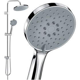 Resim Valtemo Vs-2428 Krom Paslanmaz Tepe Duş Seti 