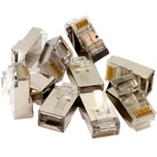 Resim POWERMASTER PM-4426 METAL RJ45 CAT6 METAL UÇ 8P\u002F8C SHIELD 100 LÜ PAKET FİYAT 