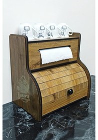 Resim New Bread Box-yeni Ekmeklik Havlu Peçetelik Saklama Gözlü Beyaz 