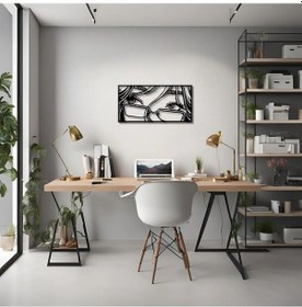 Resim Lazer Kesim Metal Duvar Dekoru 3 Parça Ağaç 2 3 Tree 2 Metal Duvar Tablosu Doğal 