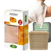 Resim Phytoflora Amber Özlü Sabun 125 G + Sabunluk + Kese 