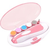 Resim Wezone Bebekler İçin 6 Başlıklı Elektrikli Tırnak Bakım Seti - Pembe Renk, Pil Hariç 