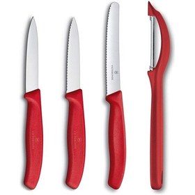 Resim Victorinox Kırmızı Soyacak ve Soyma Bıçak Seti 
