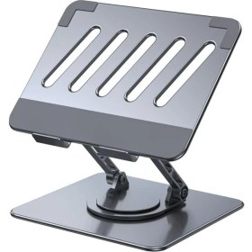 Resim 360 Derece Döner Taşınabilir Katlanabilir Folding Alüminyum Notebook Stand Alüminyum Ayarlanabilir Açı ve Katlanabilir Portatif 11 Inç 17 Inç Dizüstü Bilgisayar ve Laptop Stant | Wg3 
