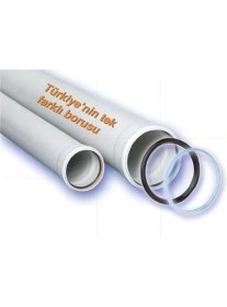 Resim Butik Mey Ithalat® Ege Yıldız 75X2000 Pvc Boru 1,8 mm 