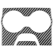 Resim Dodge Charger 300 2015-2023 İç Aksesuarlar İçin Karbon Fiber Arka Kol Dayama Kutusu Bardaklık Kapağı Döşemesi, B - Kaiyi 