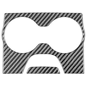 Resim Dodge Charger 300 2015-2023 İç Aksesuarlar İçin Karbon Fiber Arka Kol Dayama Kutusu Bardaklık Kapağı Döşemesi, B - Kaiyi 