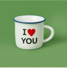Resim Aroww I Love You Desenli Türk Kahvesi Fincanı - Asorti - 80 Ml Çok Renkli 