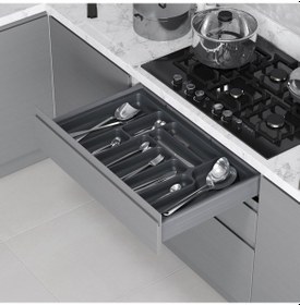 Resim Starax 74 Cm - 49 Cm Çekmece İçi Kaşıklık Antrasit 