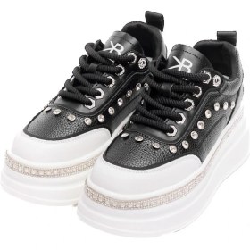 Resim Derinet Yüksek Taban Taşlı Kadın Sneaker 