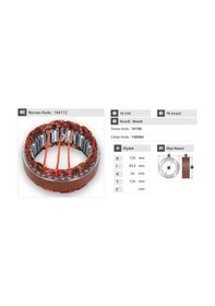 Resim 12v Alternatör Statör Bosch Tipi 70 A 3 Uçlu N11.398 