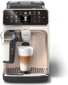Resim Philips 5500 Serisi LatteGo Tam Otomatik Espresso Makinesi 20 Sıcak ve Soğuk İçecek, Renkli Dokunmatik Ekran, Beyaz Roze Renk, QuickStart, SilentBrew Teknolojisi (EP5543/80) 