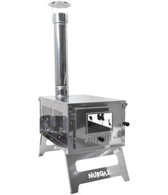 Resim NURGAZ Katlanır Krom Soba (NG N047) Çok Renkli 