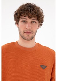 Resim U.S. Polo Assn. Erkek Comfort Fit Bisiklet Yaka Tarçın Sweatshirt 50290777-VR191 