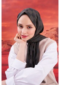 Resim Carell Dama Jakar İtalyan İpekli Şal Haki Çok Renkli 