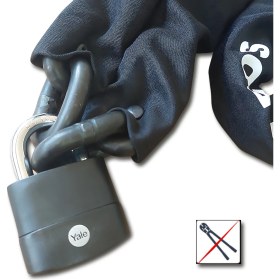 Resim Motoguards Strong Grade 13MM Kesilmez Motosiklet Zinciri + Yale kilit 