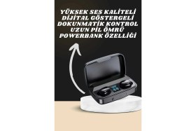 Resim Nuveden Ieg™ Yeni Nesil Akıllı Saat ve Bluetooth Kulaklık Kampanyası Dokunmatik Kare 7 Kordonlu 