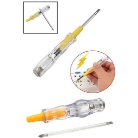 Resim Ceylan Adam Kontrol Kalemi Çift Başlıklı Şeffaf Elektrik Testi Değişken Uçlu 