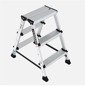 Resim 3 Basamaklı Çift Çıkışlı Alüminyum Merdiven 