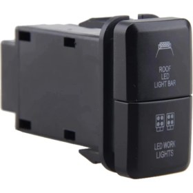 Resim Sanning 12 V Araba Çift LED Işık Çubuğu Mavi/yeşil Prado Işık Düğmesi Için Açma-Kapama Basmalı Anahtar Düğmesi (Yurt Dışından) 