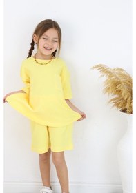 Resim Raporlu İnterlok İkili Takım Sarı 