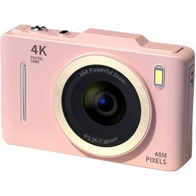 Resim Hallow 4k Dijital Video Kamera 48 MP Pembe 
