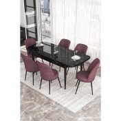 Resim Canisa Concept Canisa Kor Serisi 70 x 114 cm Açılabilir Beyaz Mutfak Masa Takımı 