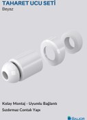 Resim BALİOR Klozet Taharet Çubuk Ucu Beyaz Perlatör 