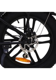 Resim Skyjet Nitro Pro Elektrikli Bisiklet Kahverengi Ayna + Çanta 