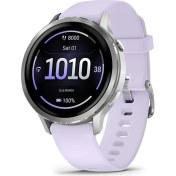 Resim Garmin Venu 4 - 41 mm - Lavanta Mavisi Silikon Kayışlı 