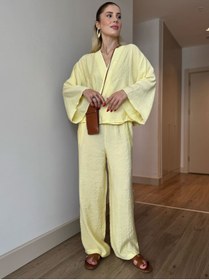 Resim YK FASHION V Yaka Kimono Takım 