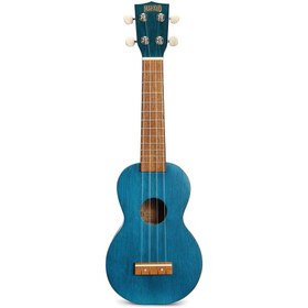 Resim Mahalo Kahiko Serisi MK1TBU Soprano Ukulele (Transparent Blue) 