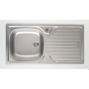 Resim Teka Eviye Infant Ob Mikro Keten Sağ 86 x 44 Mutfak Eviye Sifon Dahil 