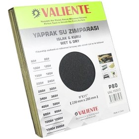 Resim Su Zımparası 80 Kum Val16503 Valıente 100'lü 