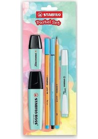 Resim Stabilo Tek Renk Pastel Set 6'lı Mavi 