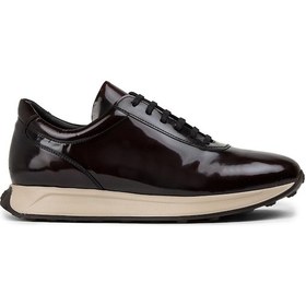 Resim Deery Hakiki Deri Bordo Erkek Sneaker Ayakkabı - 01983Mbrde01 Bordo 