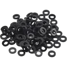 Resim Seeppitous M3 x 6mm x 1mm Naylon Düz Yalıtım Yıkayıcı Contalar Malzerleri Siyah 200 Pcs (Yurt Dışından) 