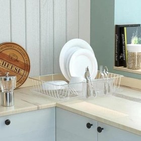 Resim Geseus Home Tek Katlı Tabaklık Bulaşıklık Krom KB003K 