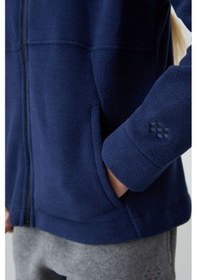 Resim Tommy Life İndigo Kalın Yumuşak Dokulu Standart Fit Nakışlı Polar Kız Çocuk Sweatshirt - 75152 İndigo 