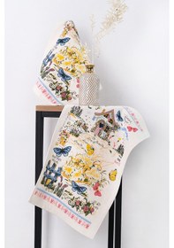 Resim En Güzel Mutfak Havlusu Modeli 2'li Kelebekli Ev 