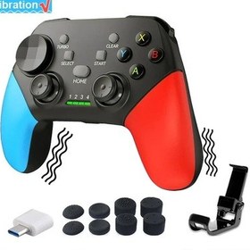 Resim Win10 İçin Tüm Oyun Kumandası Pc Bluetooth Kablosuz Gamepad İle Siyah 11 Pc Buhar Anahtarı Güverte Yuzu Ryujinx Joystick Çift Şok Usb Gamepadler 