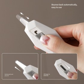 Resim Mini Geri Çekilebilir Yardımcı Bıçak, Sevimli Stil Kutu Kesici, Okula Dönüş Malzemeleri, Öğrenciler için Taşınabilir Cep Mektup Açacağı, Ofis, Sınıf Kırtasiye DIY El Sanatları 