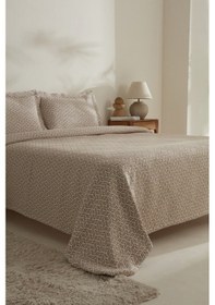 Resim Karaca Home Secret Çift Kişilik Yatak Örtüsü Seti Bej Bej 